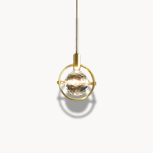 Suspension LED en Anneau de Cristal – Plafonnier Élégant avec Cristaux de Qualité Supérieure