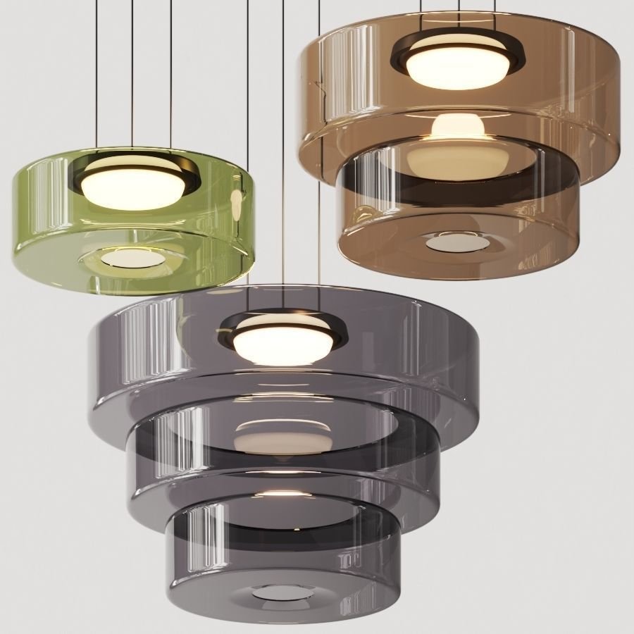 Suspensions en verre style Bauhaus