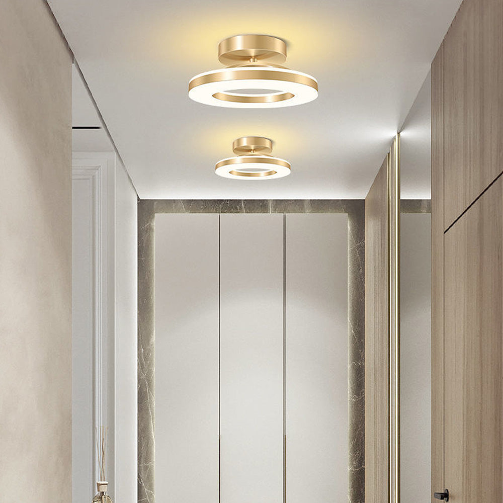 Élodie - Lustre moderne en fer avec éclairage LED pour couloir