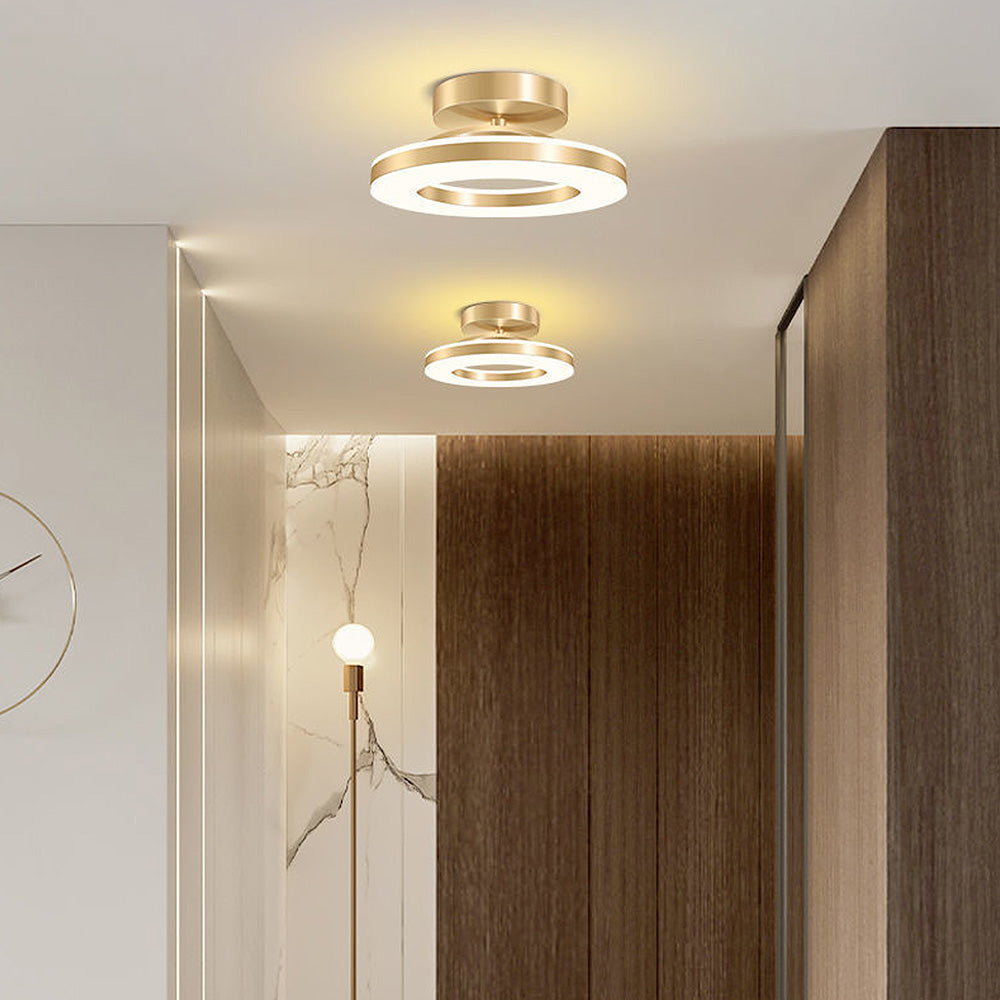 Élodie - Lustre moderne en fer avec éclairage LED pour couloir