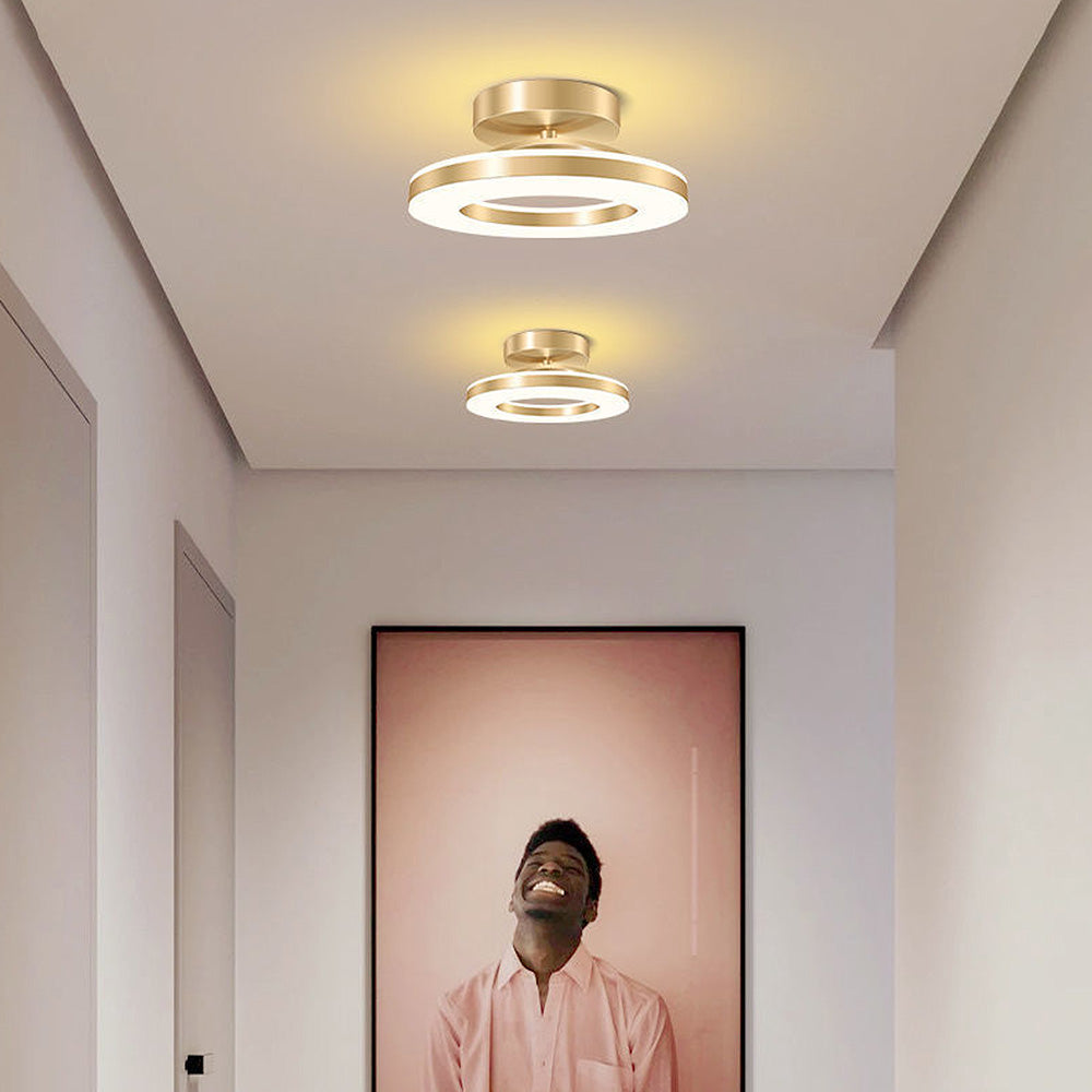 Élodie - Lustre moderne en fer avec éclairage LED pour couloir