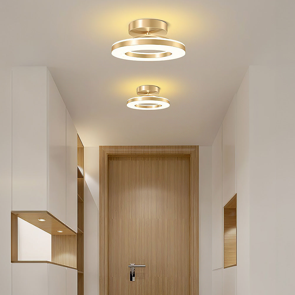 Élodie - Lustre moderne en fer avec éclairage LED pour couloir