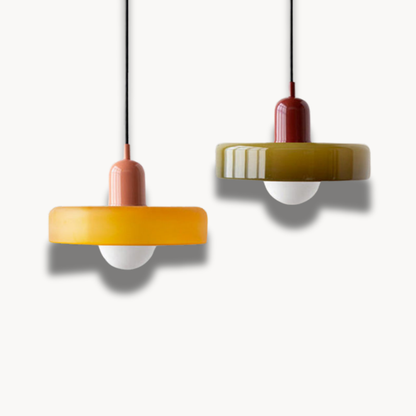 Luminaires Suspendus en Verre Colorés - ChicChandelier Ajustable