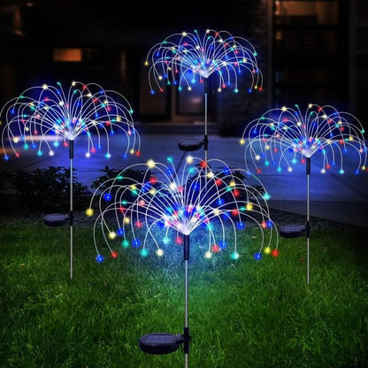 Sophie - Lumières solaires extérieures en forme de feu d'artifice pour un jardin enchanteur