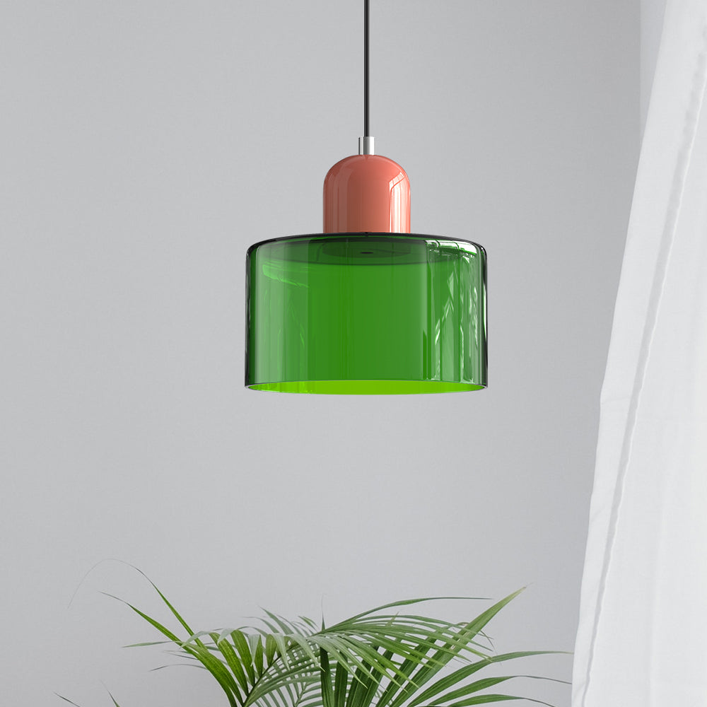 Benoît - Élégante suspension en verre inspirée du Bauhaus