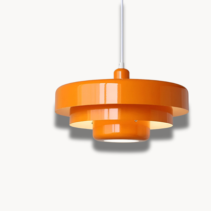 Lustre Vintage LEDCharm - Suspension Orange pour un Éclairage Élégant