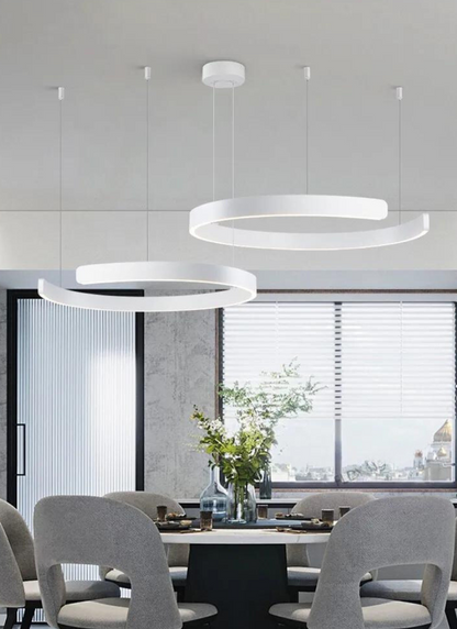 Lustre Rond LED NordicGlow pour Salon