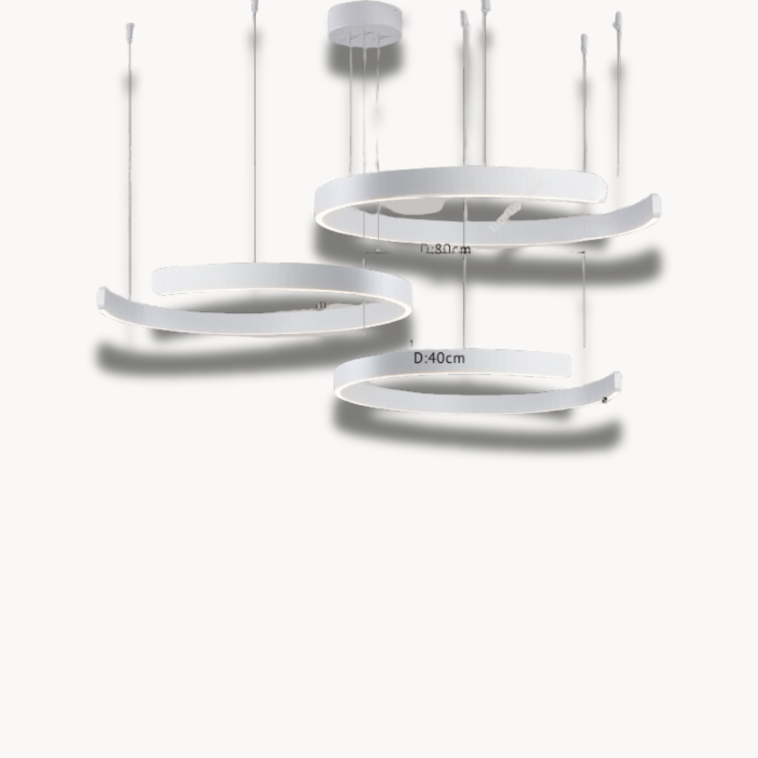 Lustre Rond LED NordicGlow pour Salon