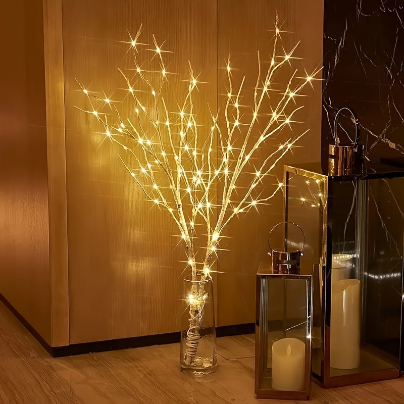 Lumière décorative en branches de bouleau lumineuses pour intérieur et événements