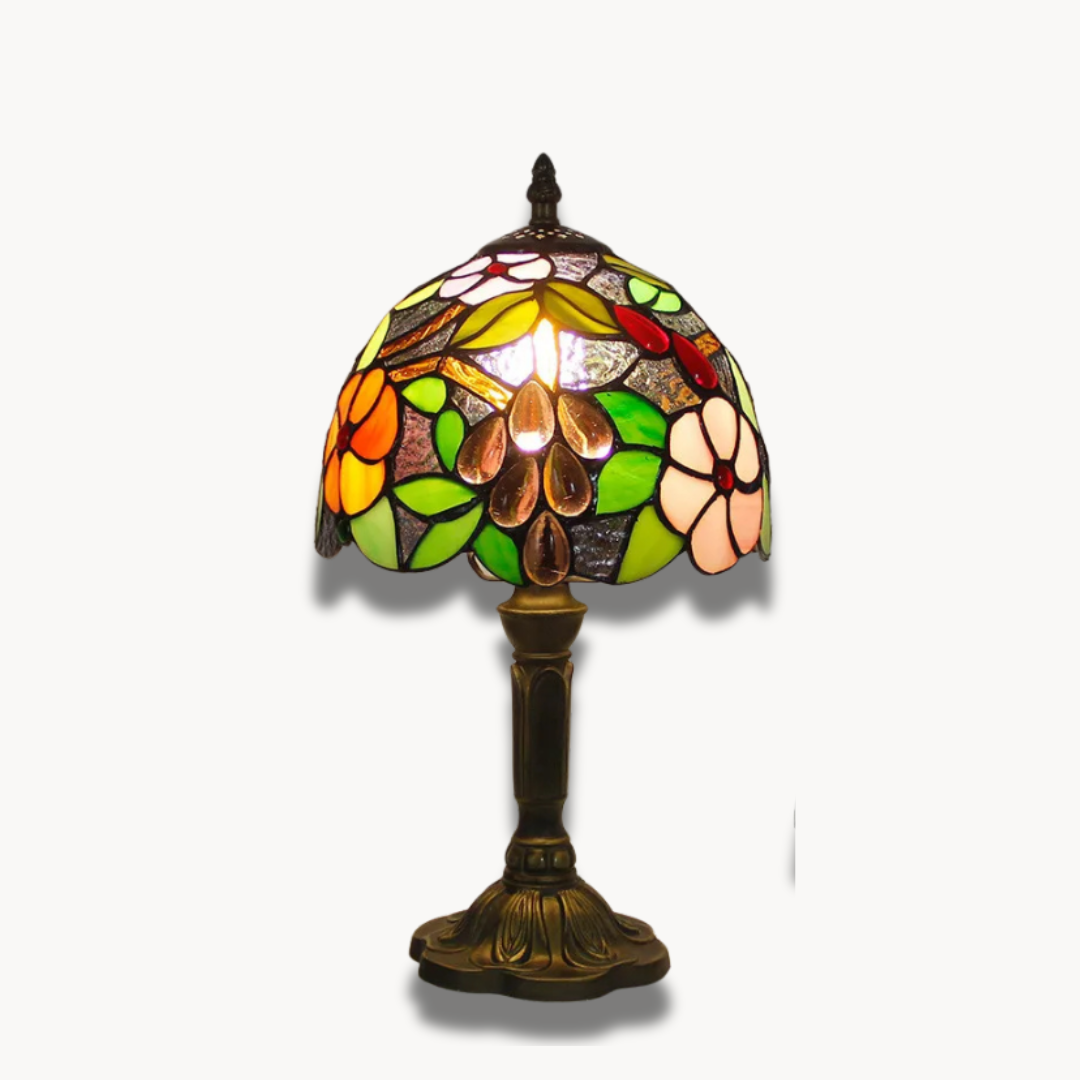 Claire - Lampe de bureau Tiffany au design élégant et coloré