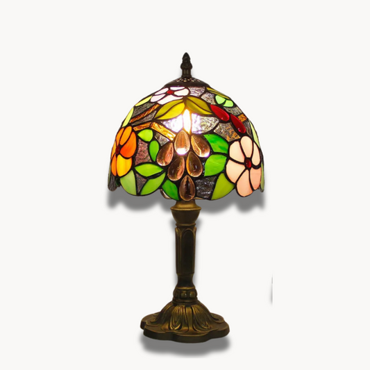 Claire - Lampe de bureau Tiffany au design élégant et coloré