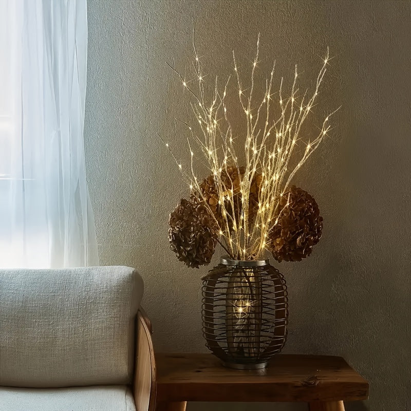 Lumière décorative en branches de bouleau lumineuses pour intérieur et événements