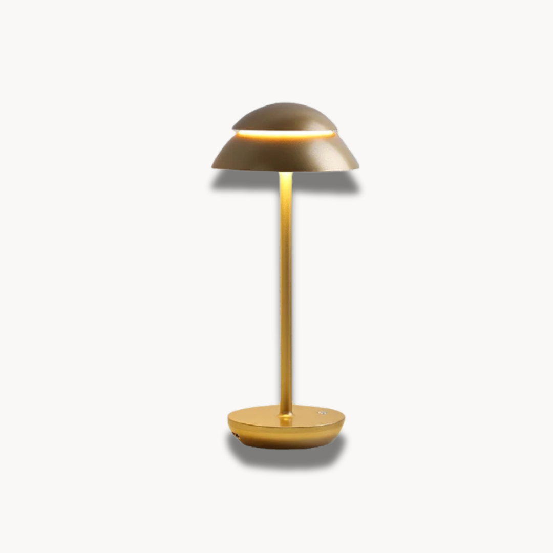 Raiseking - Lampe de table déco art déco en métal luxueux, rechargeable et sans fil pour éclairage de restaurant et hôtel