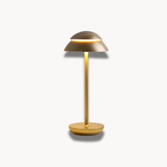 Raiseking - Lampe de table déco art déco en métal luxueux, rechargeable et sans fil pour éclairage de restaurant et hôtel