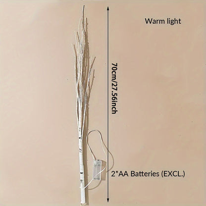 Lumière décorative en branches de bouleau lumineuses pour intérieur et événements