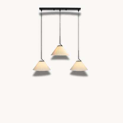 Clara - Suspension plissée douce en crème au design scandinave élégant