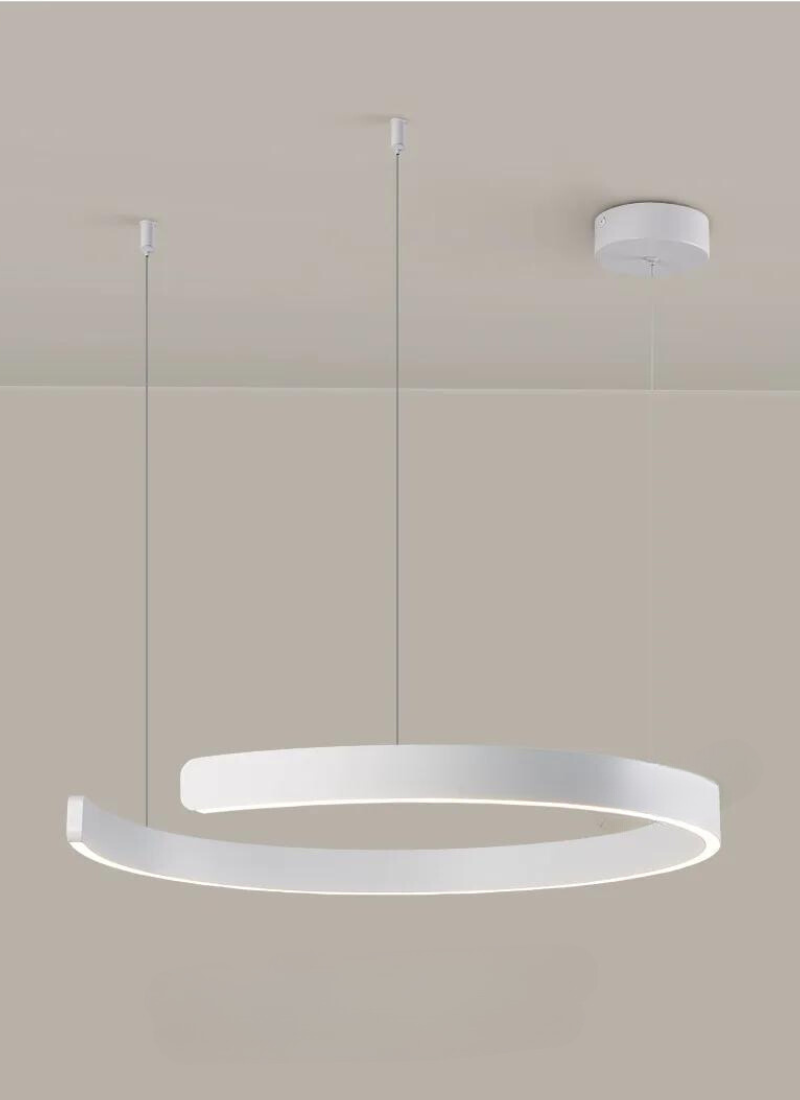 Lustre Rond LED NordicGlow pour Salon