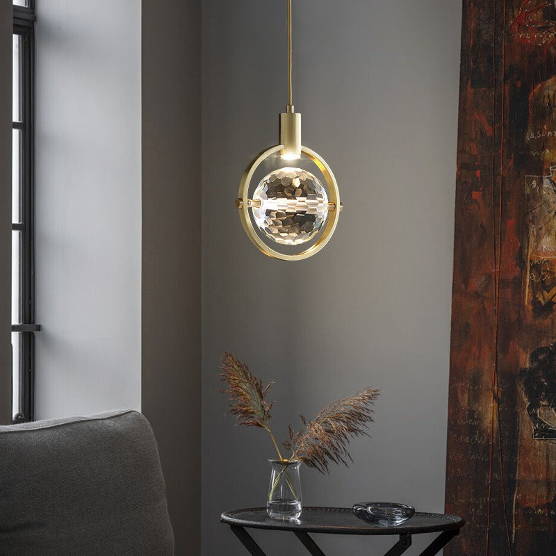 Suspension LED en Anneau de Cristal – Plafonnier Élégant avec Cristaux de Qualité Supérieure