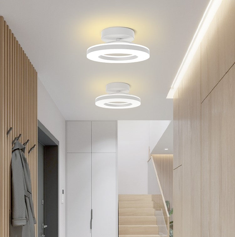 Élodie - Lustre moderne en fer avec éclairage LED pour couloir