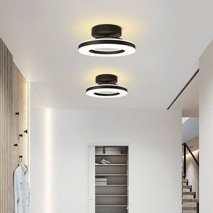 Élodie - Lustre moderne en fer avec éclairage LED pour couloir