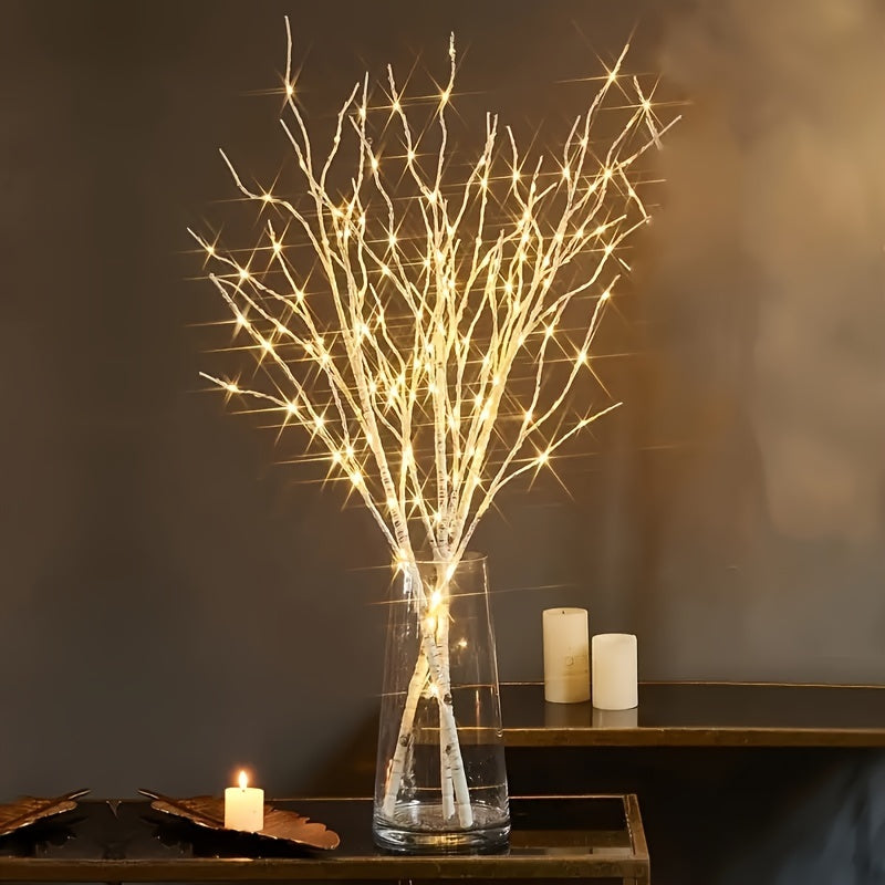 Lumière décorative en branches de bouleau lumineuses pour intérieur et événements