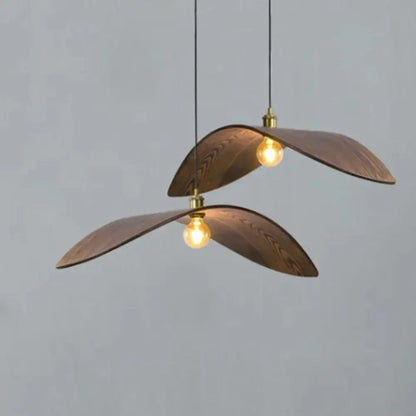 Nordique - Élégante lampe suspendue en bois vintage pour une ambiance chaleureuse