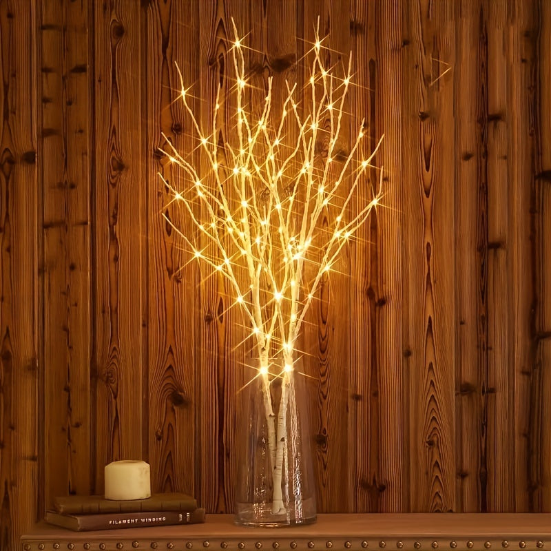 Lumière décorative en branches de bouleau lumineuses pour intérieur et événements