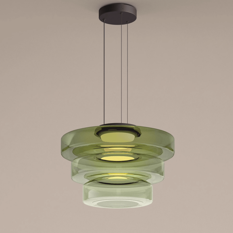 Suspensions en verre style Bauhaus