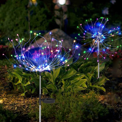 Sophie - Lumières solaires extérieures en forme de feu d'artifice pour un jardin enchanteur