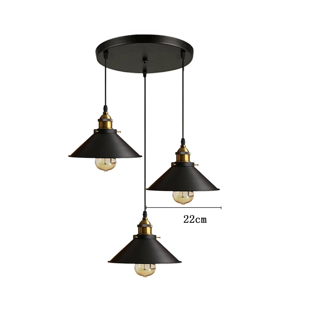 Pendel - Lustre vintage industriel en suspension E27 pour une ambiance loft élégante