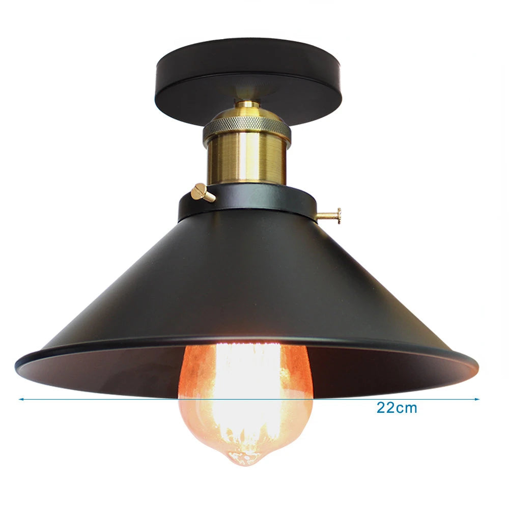 Pendel - Lustre vintage industriel en suspension E27 pour une ambiance loft élégante