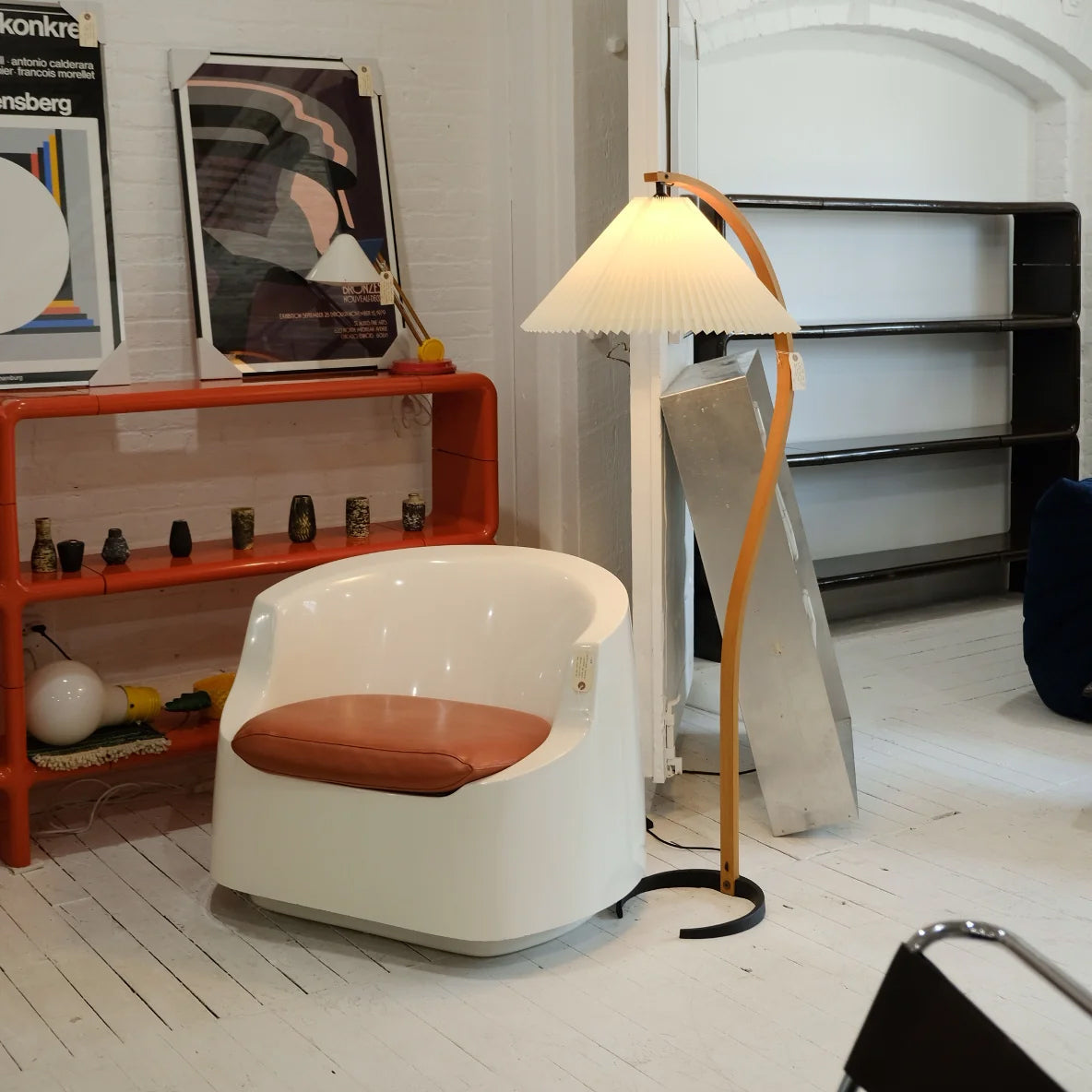 Caprani lampe sur pied design scandinave des années 70