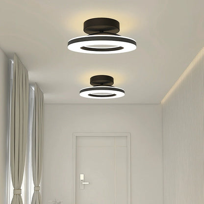 Élodie - Lustre moderne en fer avec éclairage LED pour couloir