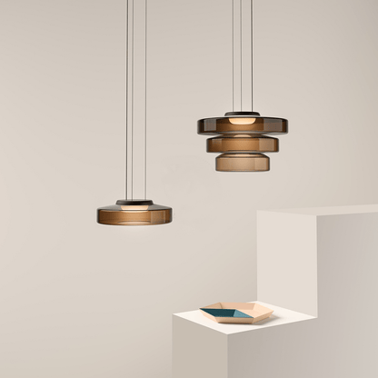 Suspensions en verre style Bauhaus