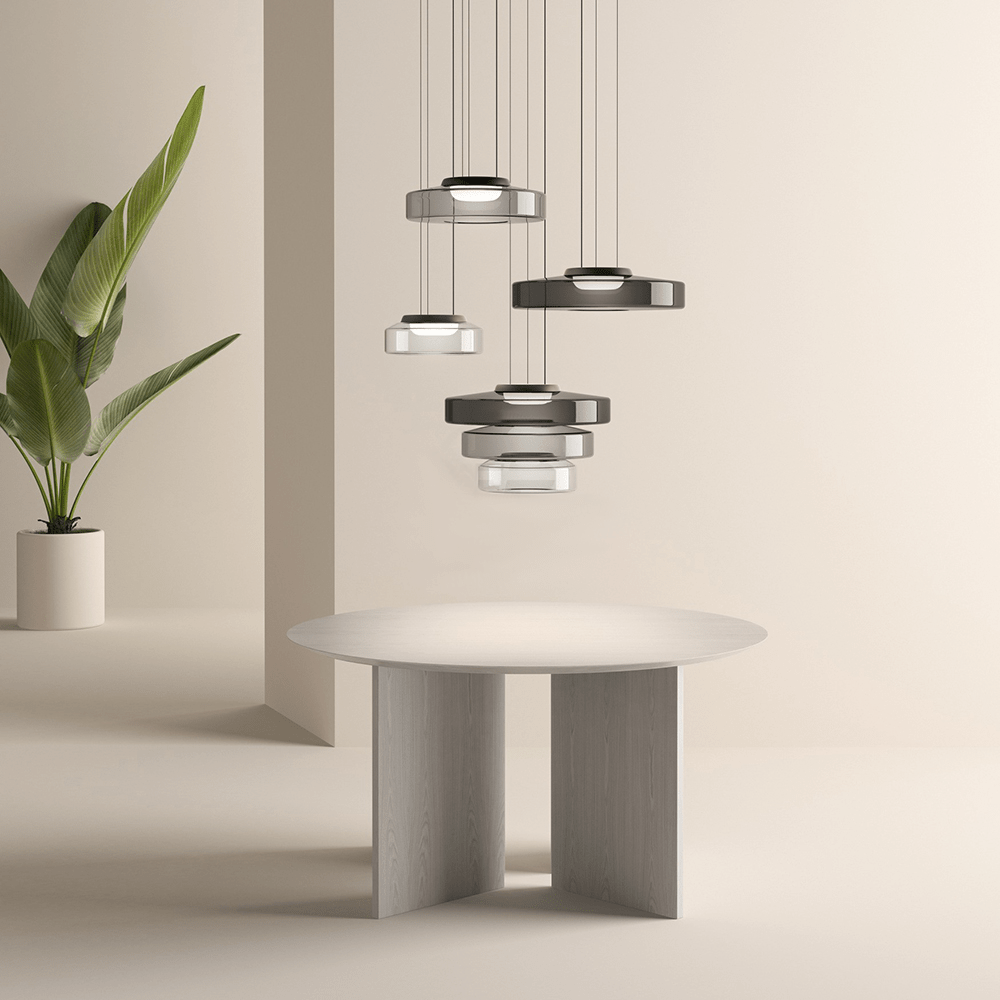 Suspensions en verre style Bauhaus