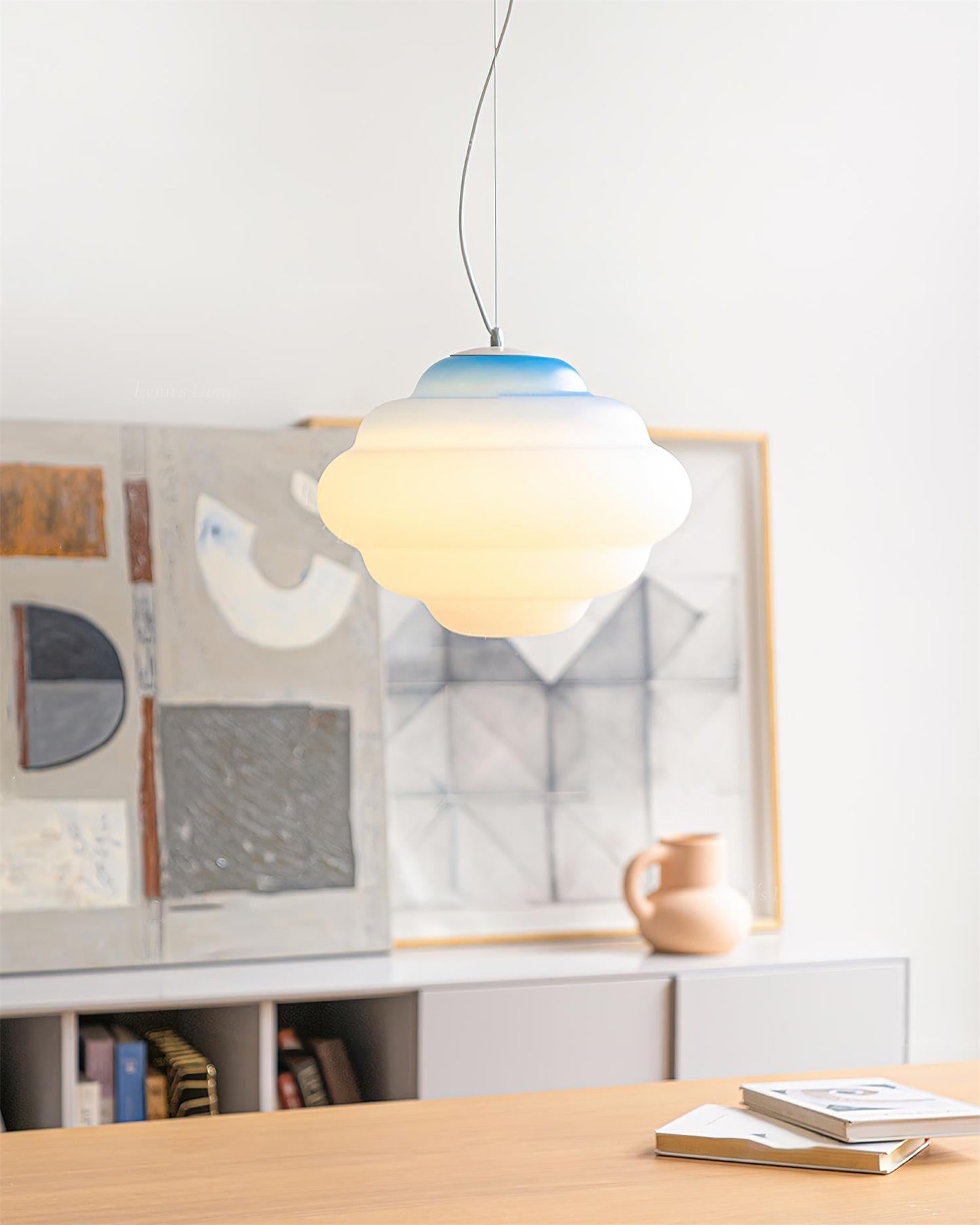 Sophie - Lampe nuage suspendue avec dégradé de couleurs pour une ambiance relaxante