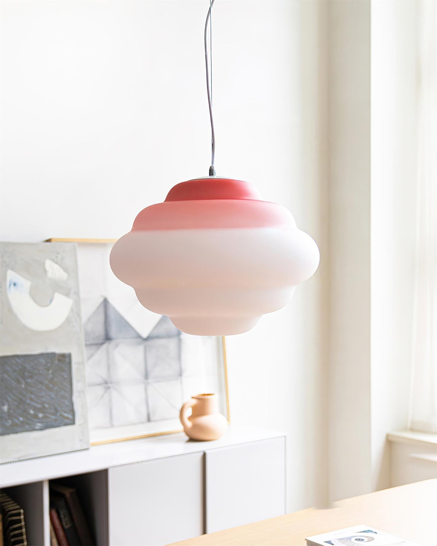 Sophie - Lampe nuage suspendue avec dégradé de couleurs pour une ambiance relaxante