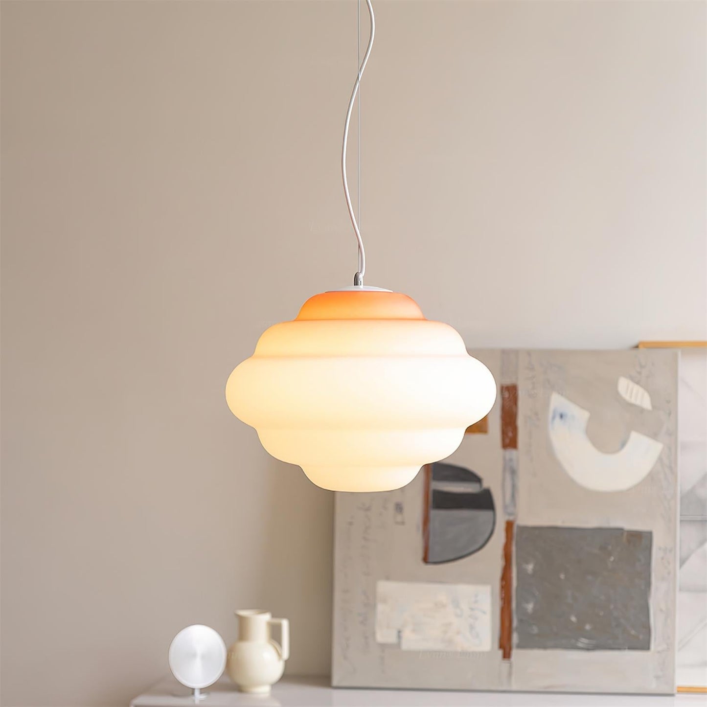 Sophie - Lampe nuage suspendue avec dégradé de couleurs pour une ambiance relaxante