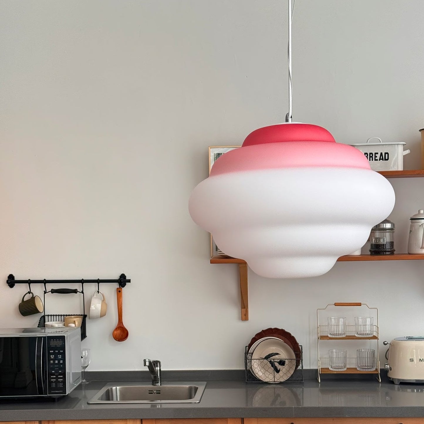 Sophie - Lampe nuage suspendue avec dégradé de couleurs pour une ambiance relaxante