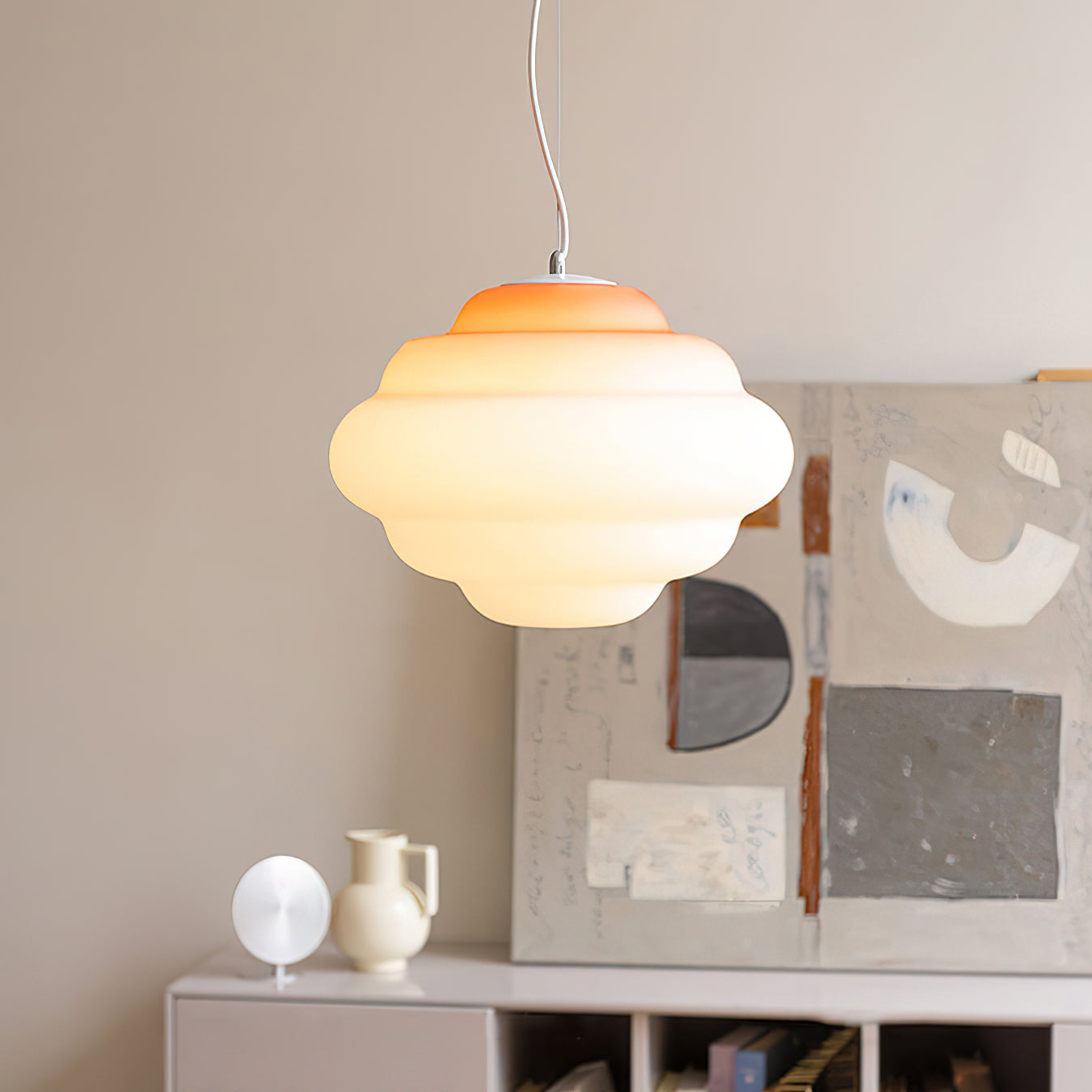 Sophie - Lampe nuage suspendue avec dégradé de couleurs pour une ambiance relaxante