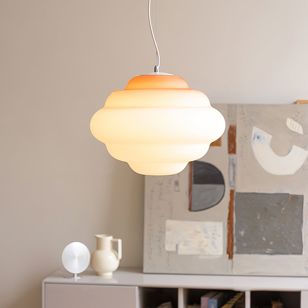 Sophie - Lampe nuage suspendue avec dégradé de couleurs pour une ambiance relaxante