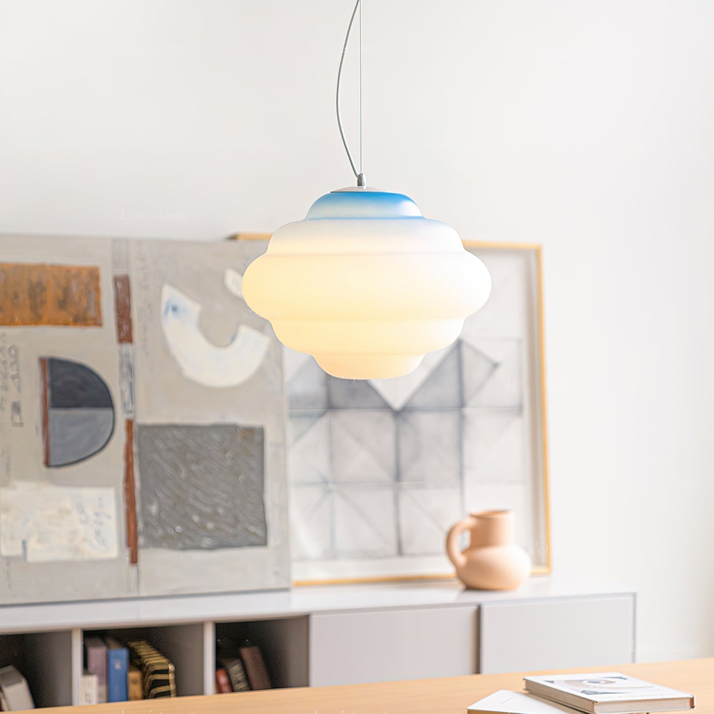 Sophie - Lampe nuage suspendue avec dégradé de couleurs pour une ambiance relaxante