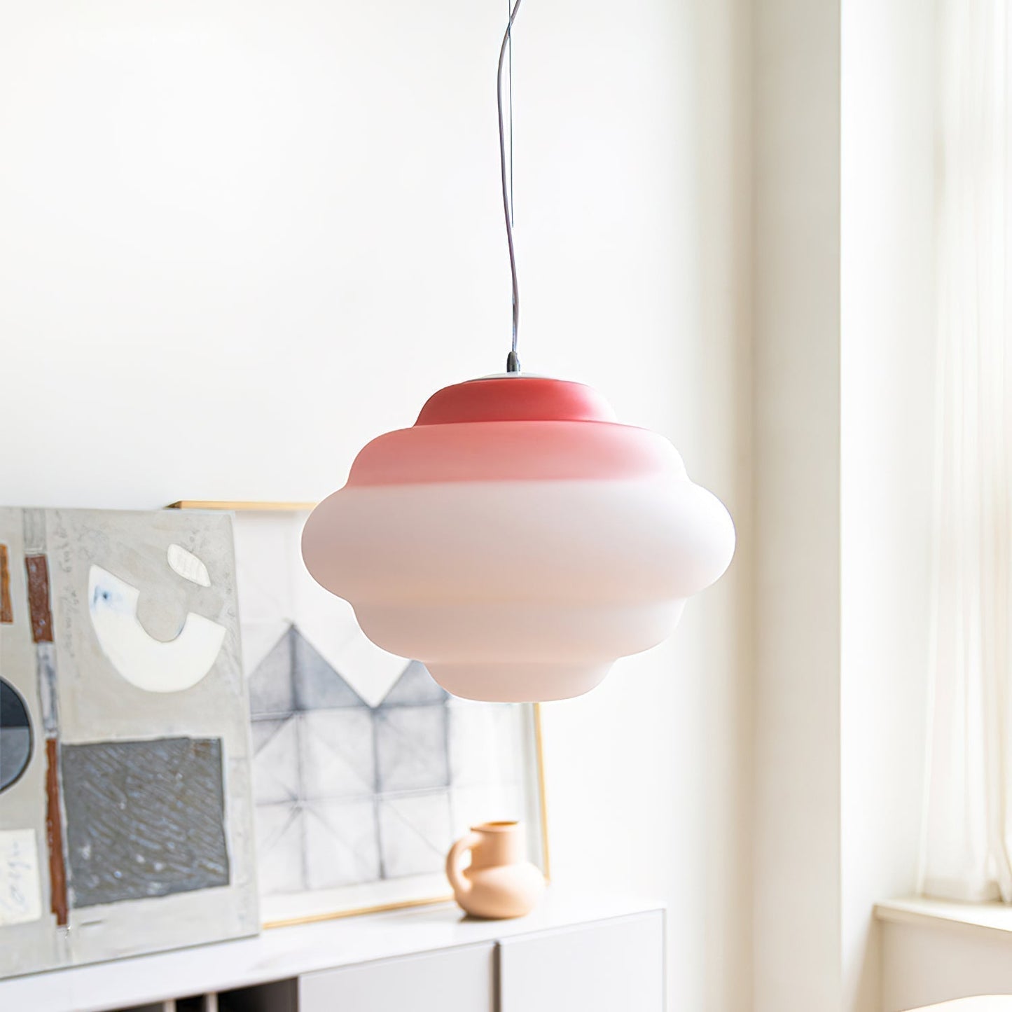 Sophie - Lampe nuage suspendue avec dégradé de couleurs pour une ambiance relaxante