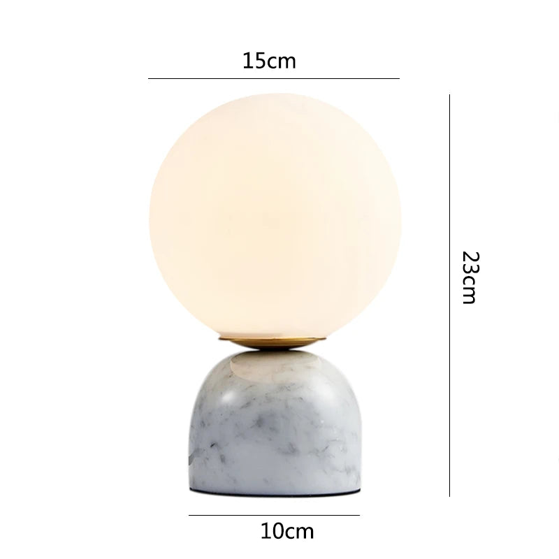 Marble - Lampe de table moderne en marbre pour salon et lecture