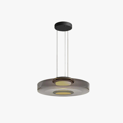 Renée - Suspension moderne en verre et métal pour cuisine et salon