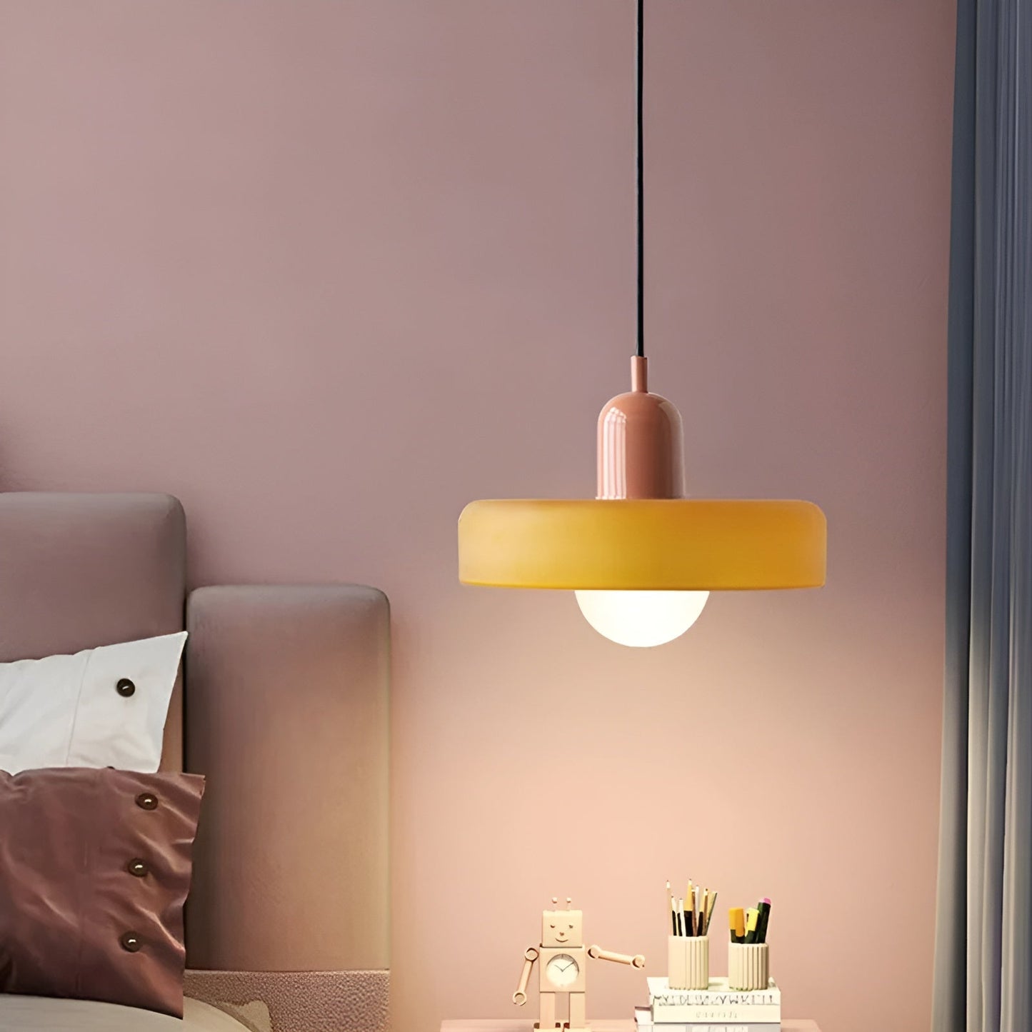 Luminaires Suspendus en Verre Colorés - ChicChandelier Ajustable