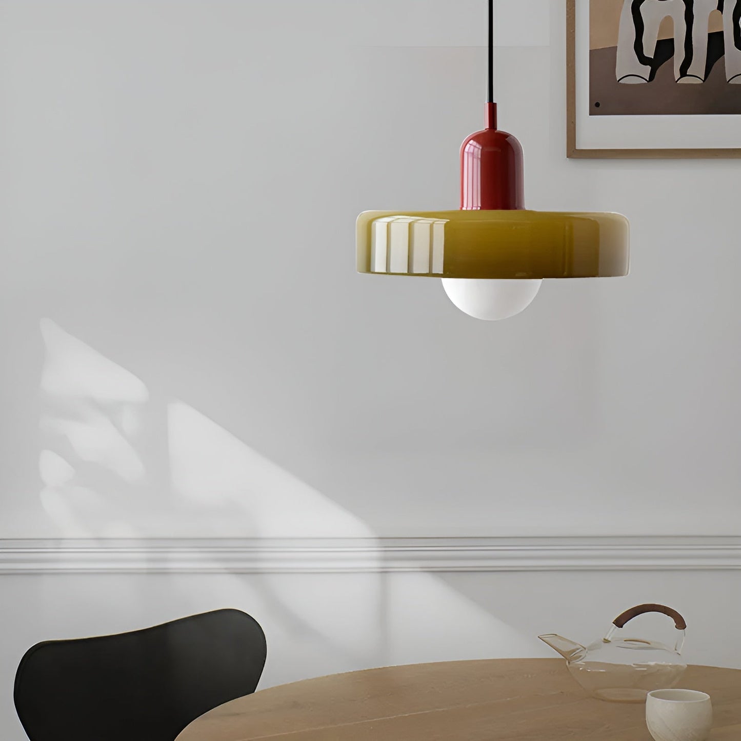 Luminaires Suspendus en Verre Colorés - ChicChandelier Ajustable