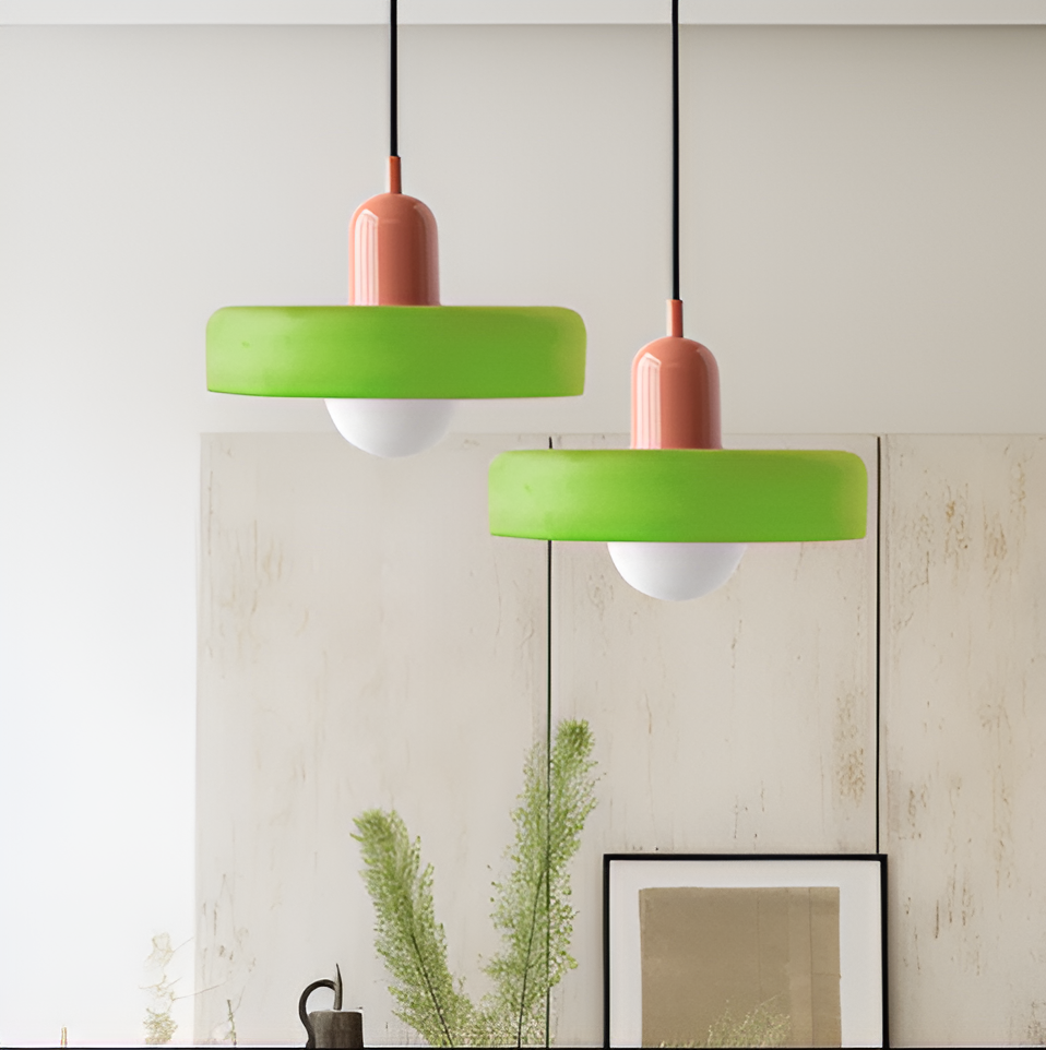 Luminaires Suspendus en Verre Colorés - ChicChandelier Ajustable