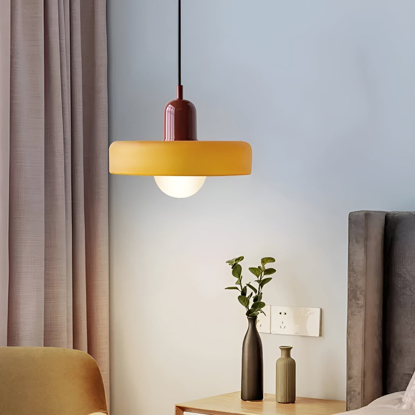 Luminaires Suspendus en Verre Colorés - ChicChandelier Ajustable