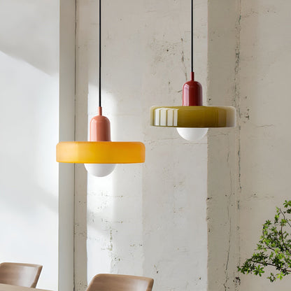 Luminaires Suspendus en Verre Colorés - ChicChandelier Ajustable